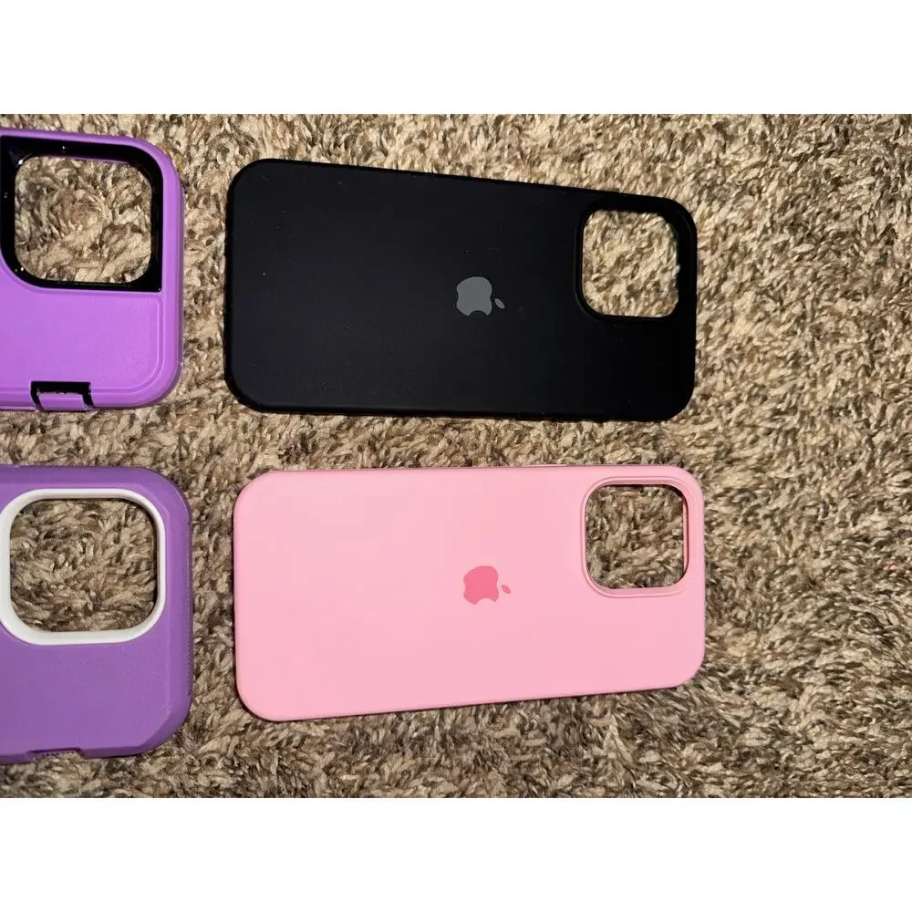 Dual-Layer Armor Apple Silicone IPhone 15 Pro max Case LOT